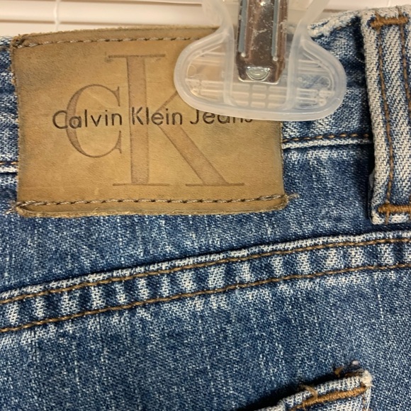 Calvin Klein vintage wash woman’s jeans high rise boot cut medium wash size 11 - Picture 6 of 9